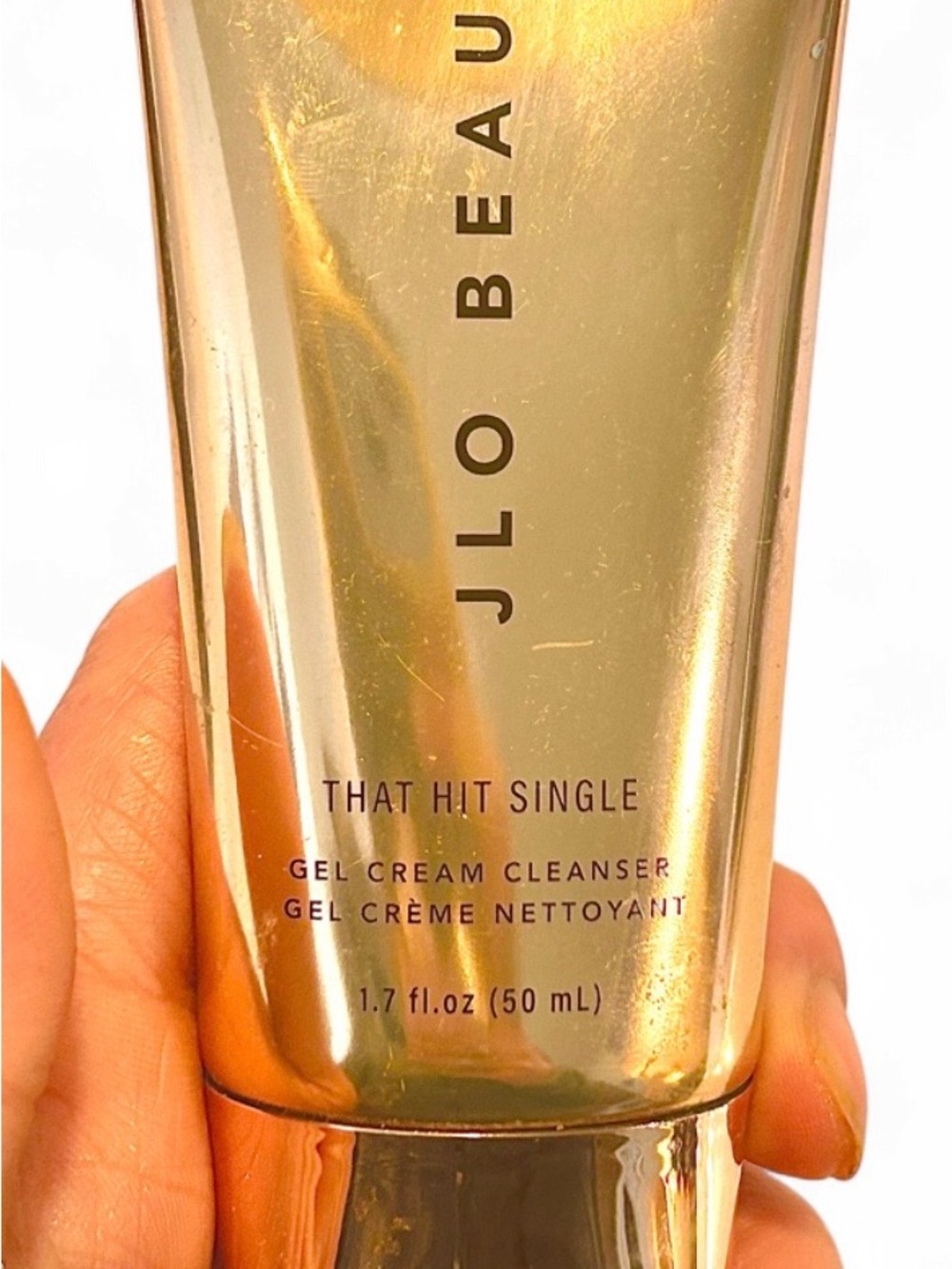 J LO BEAUTY That Hit Single- Gel Cream Cleanser — Metallic Gold 1.7 fl oz.